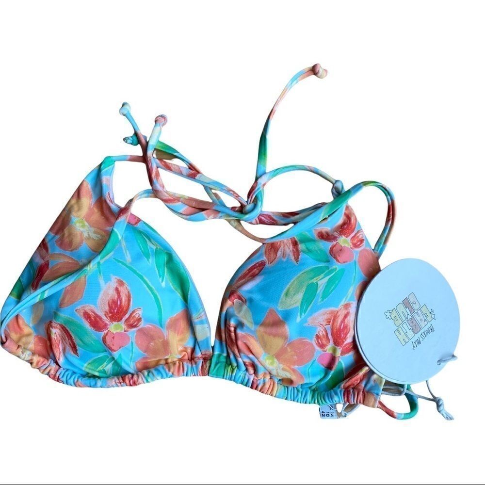 Princess Polly Claire Floral Bikini Swim Top Sz 10 NIP